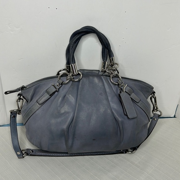💸COACH F22563 GREY MADISON PLEATED LEATHER SOPHIA by *2 get 1 free* - Picture 1 of 8